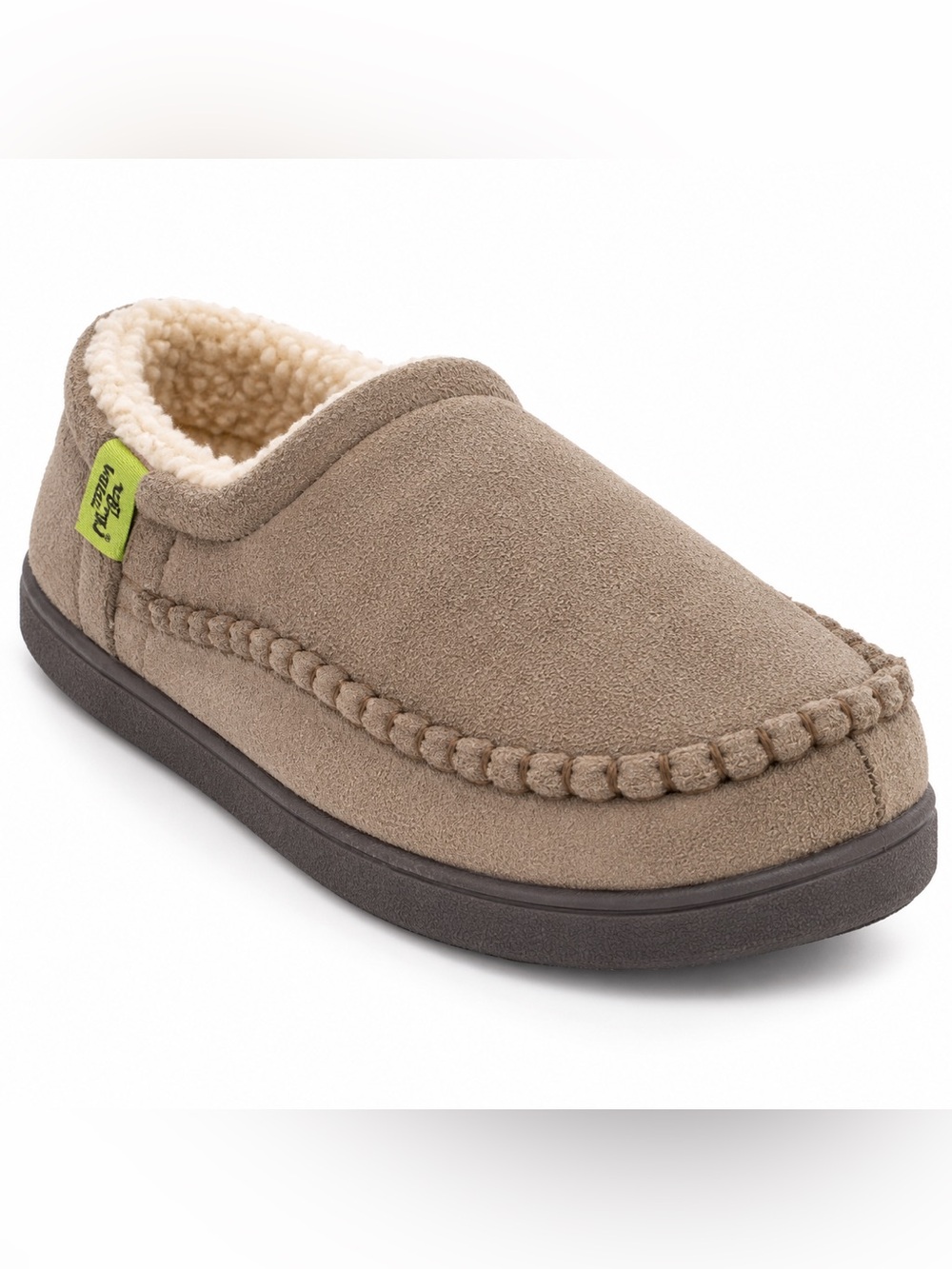 Western Chief Chestnut Faux Suede Fur Lined Moccasin Slip-On Slippers Unisex 9